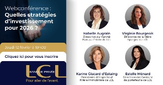 WEBCONFÉRENCE : Quelles stratégies d’investissement pour 2026 ?
